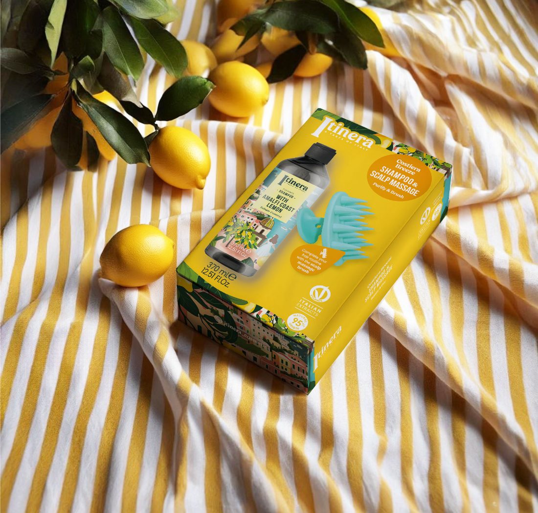 Itinera — šampon Citron z Amalfi v dárkové sadě